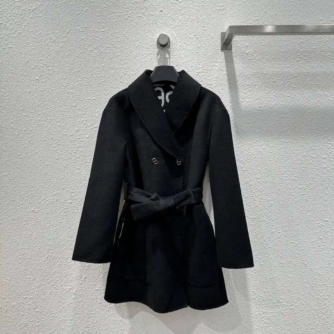 Hermes Women Classic pig nose monogram cashmere coat H33367