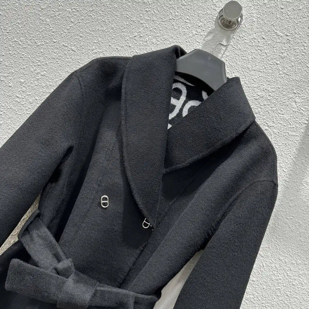 Hermes Women Classic pig nose monogram cashmere coat H33367