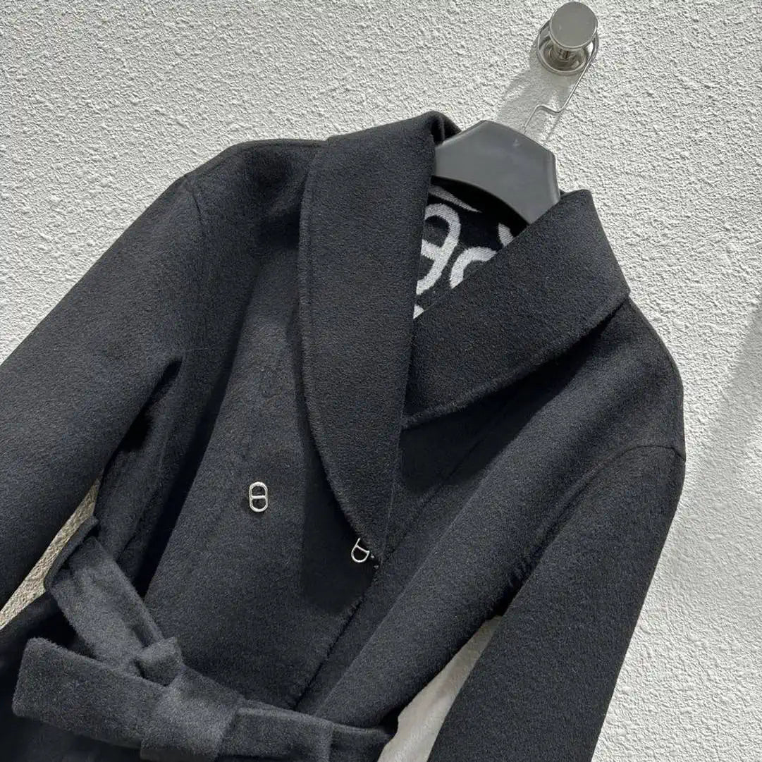 Hermes Women Classic pig nose monogram cashmere coat H33367