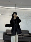 Hermes Women Double-faced cashmere embroidery pattern Coat H33334