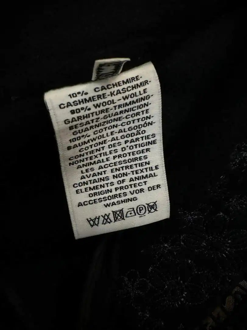 Hermes Women Double-faced cashmere embroidery pattern Coat H33334