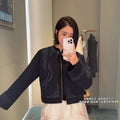 Hermes Women Embroidered hollow double-faced cashmere short coat H33367