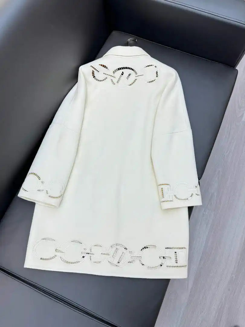 Hermes Women Heavy cashmere jacket coat H33368