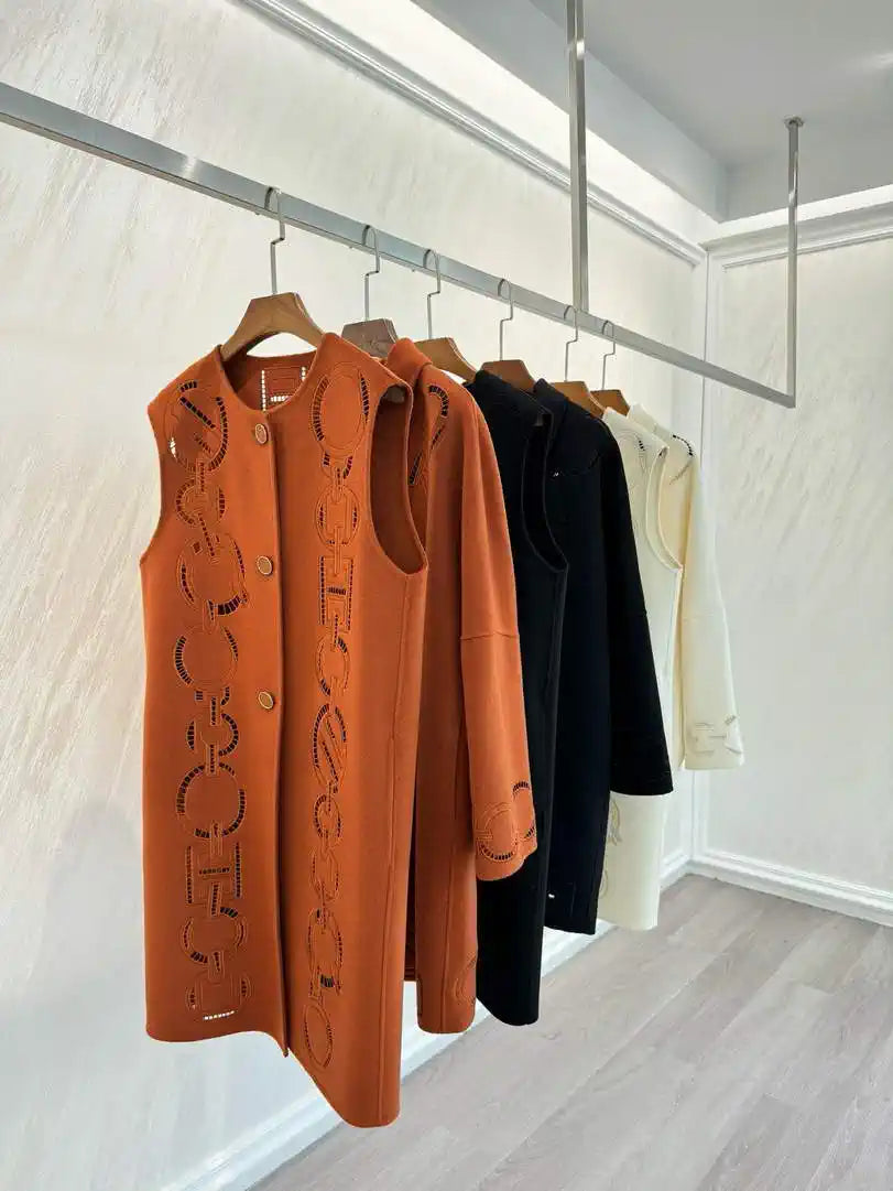 Hermes Women Heavy cashmere jacket coat H33368