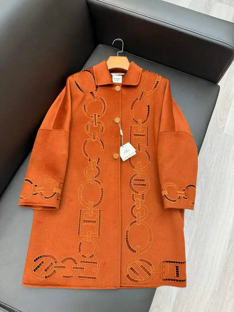 Hermes Women Heavy cashmere jacket coat H33368