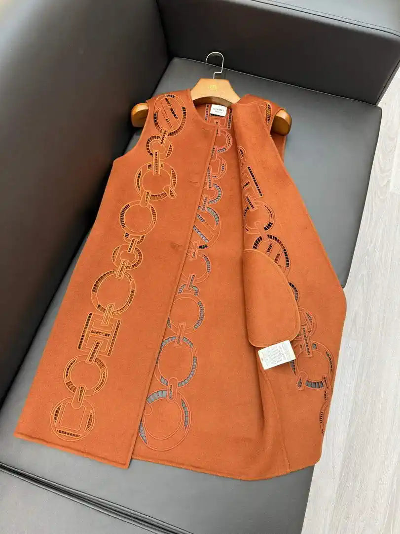 Hermes Women Heavy cashmere Vest coat H33369
