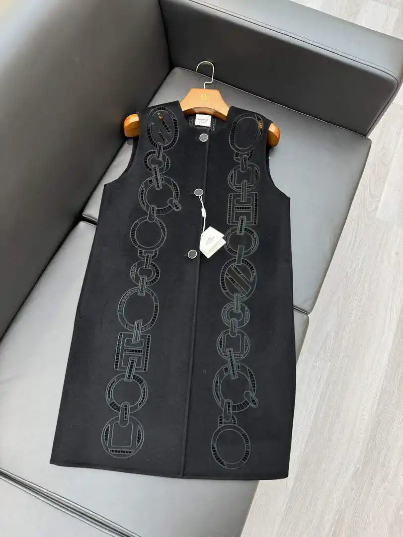 Hermes Women Heavy cashmere Vest coat H33369