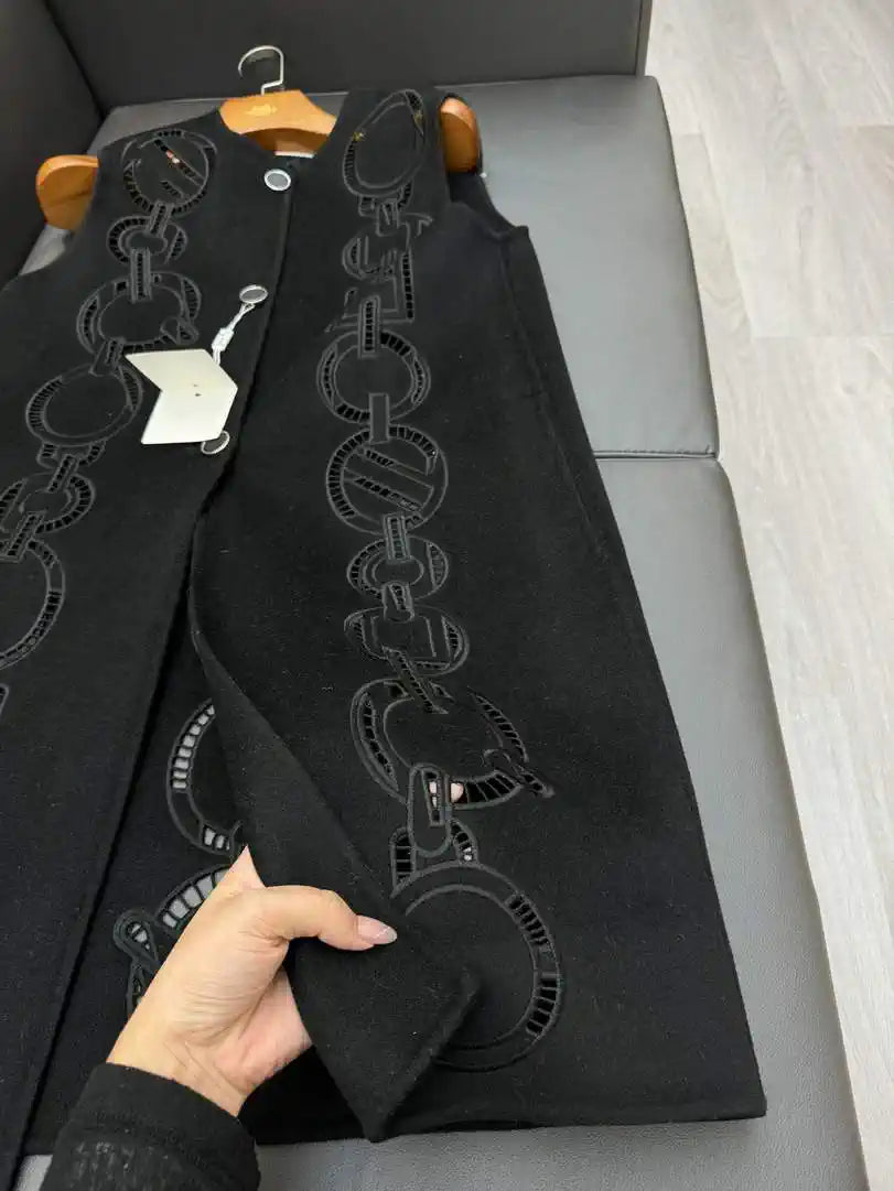 Hermes Women Heavy cashmere Vest coat H33369