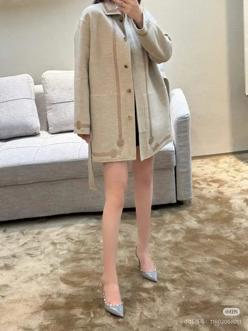 Hermes Women High quality cashmere Coat H33346