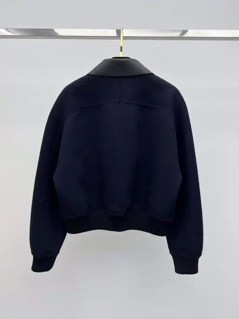 Hermes Women Leather and cashmere Jacket H33340