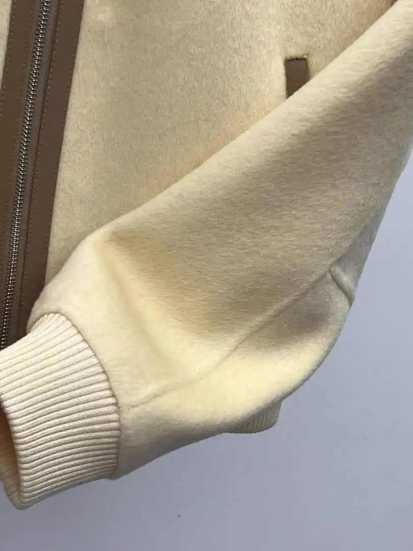 Hermes Women Leather and cashmere Jacket H33340