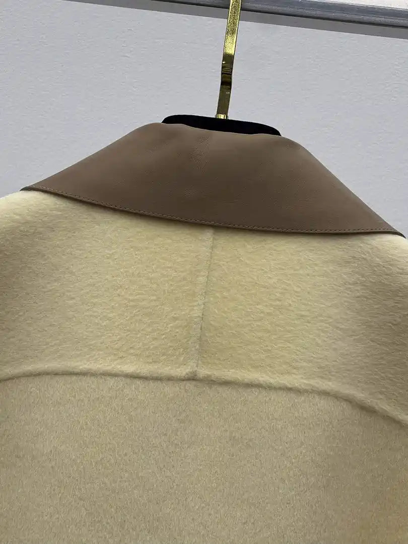Hermes Women Leather and cashmere Jacket H33340