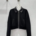 Hermes Women Leather and cashmere Jacket H33341
