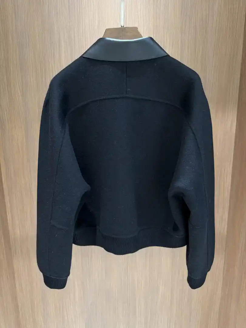 Hermes Women Leather and cashmere Jacket H33342