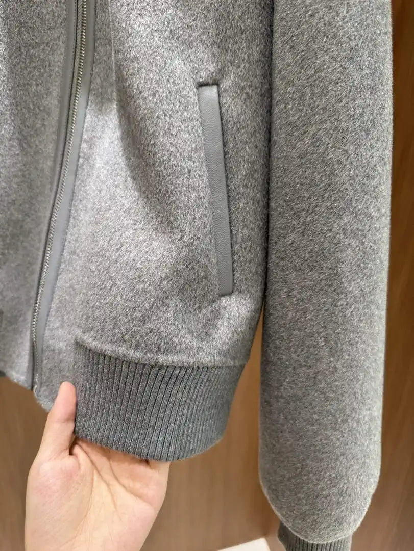 Hermes Women Leather and cashmere Jacket H33342