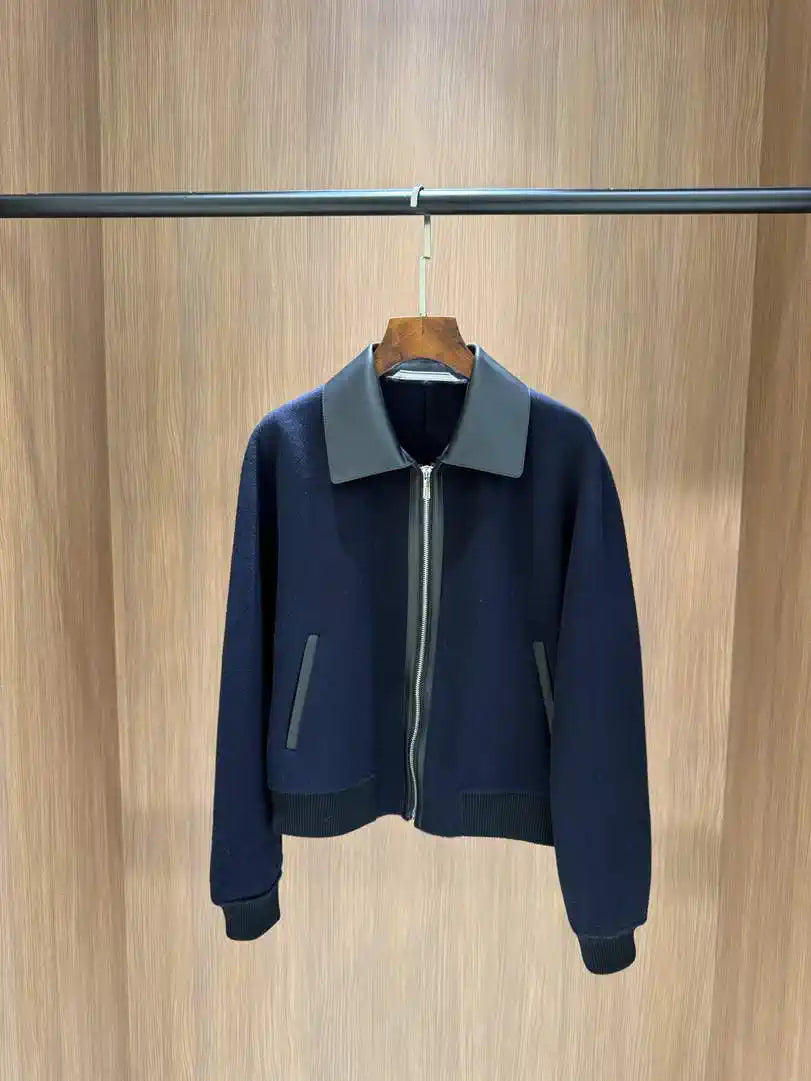 Hermes Women Leather and cashmere Jacket H33342