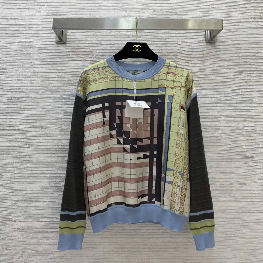 Hermes Women Long T-shirt Fashion Clothing H77203