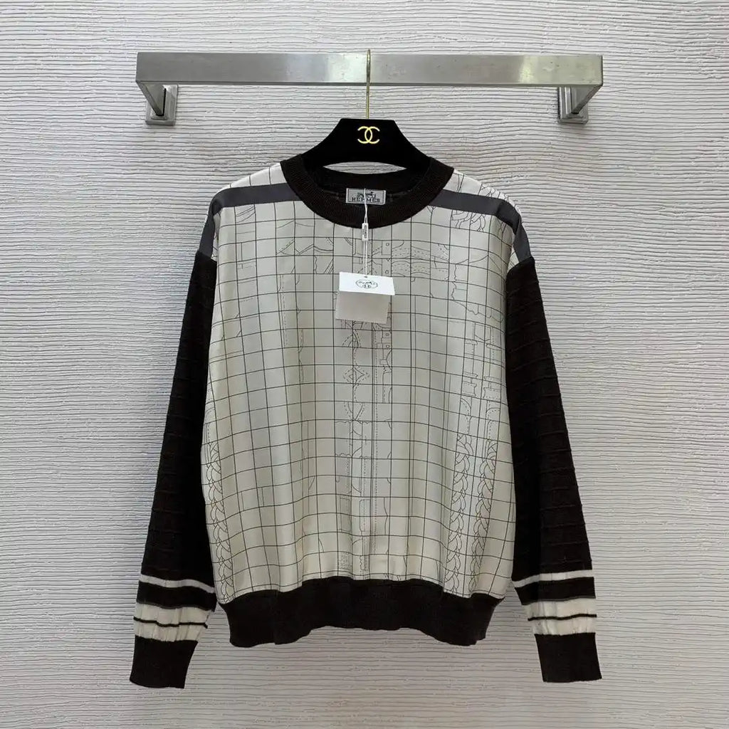 Hermes Women Long T-shirt Fashion Clothing H77204