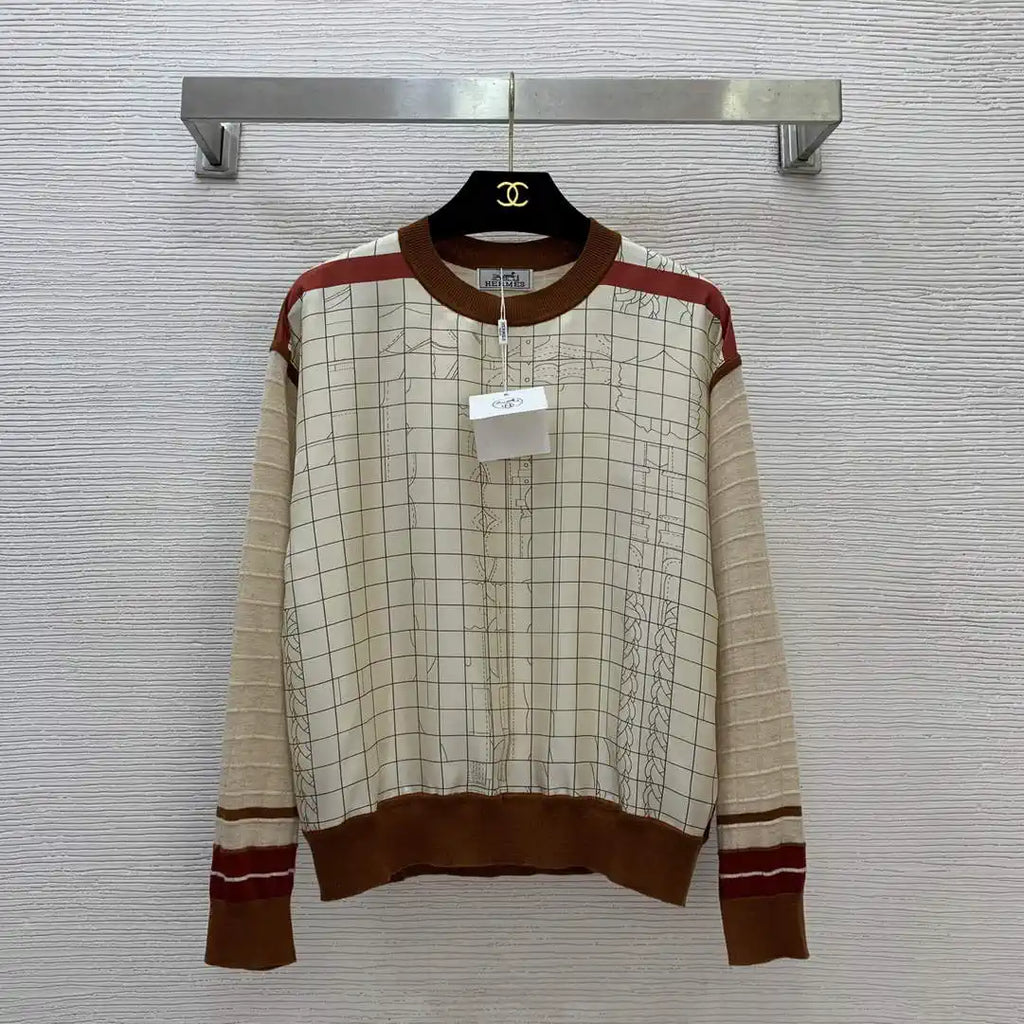 Hermes Women Long T-shirt Fashion Clothing H77204