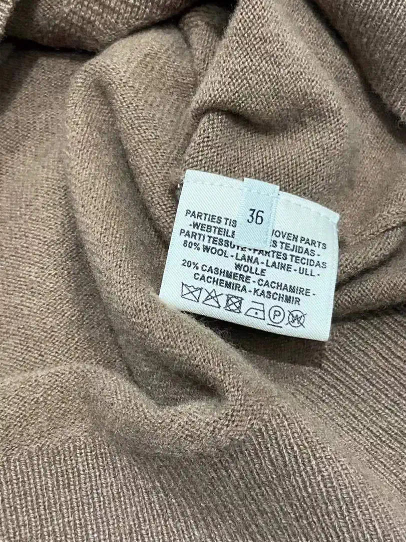 Hermes Women Medallion knitted long-sleeved cashmere pullover sweater H33353