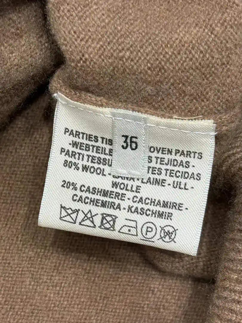 Hermes Women Medallion knitted Short-sleeved cashmere pullover sweater H33354