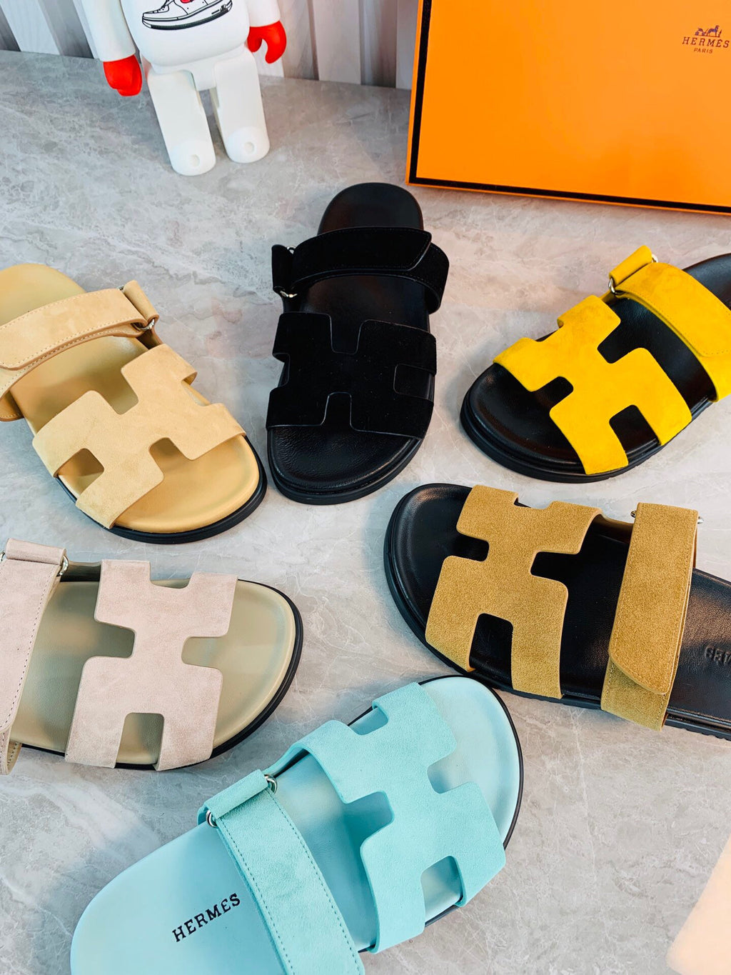 Hermes Women Men Izmir sandal Sheep Skin H222852