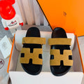 Hermes Women Men Izmir sandal Sheep Skin H222853 - 35 - View 1