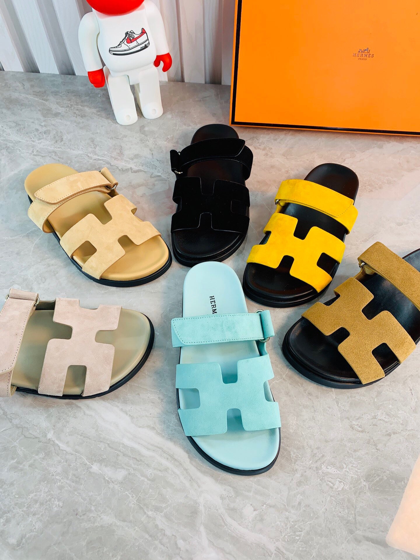Hermes Women Men Izmir sandal Sheep Skin H222853