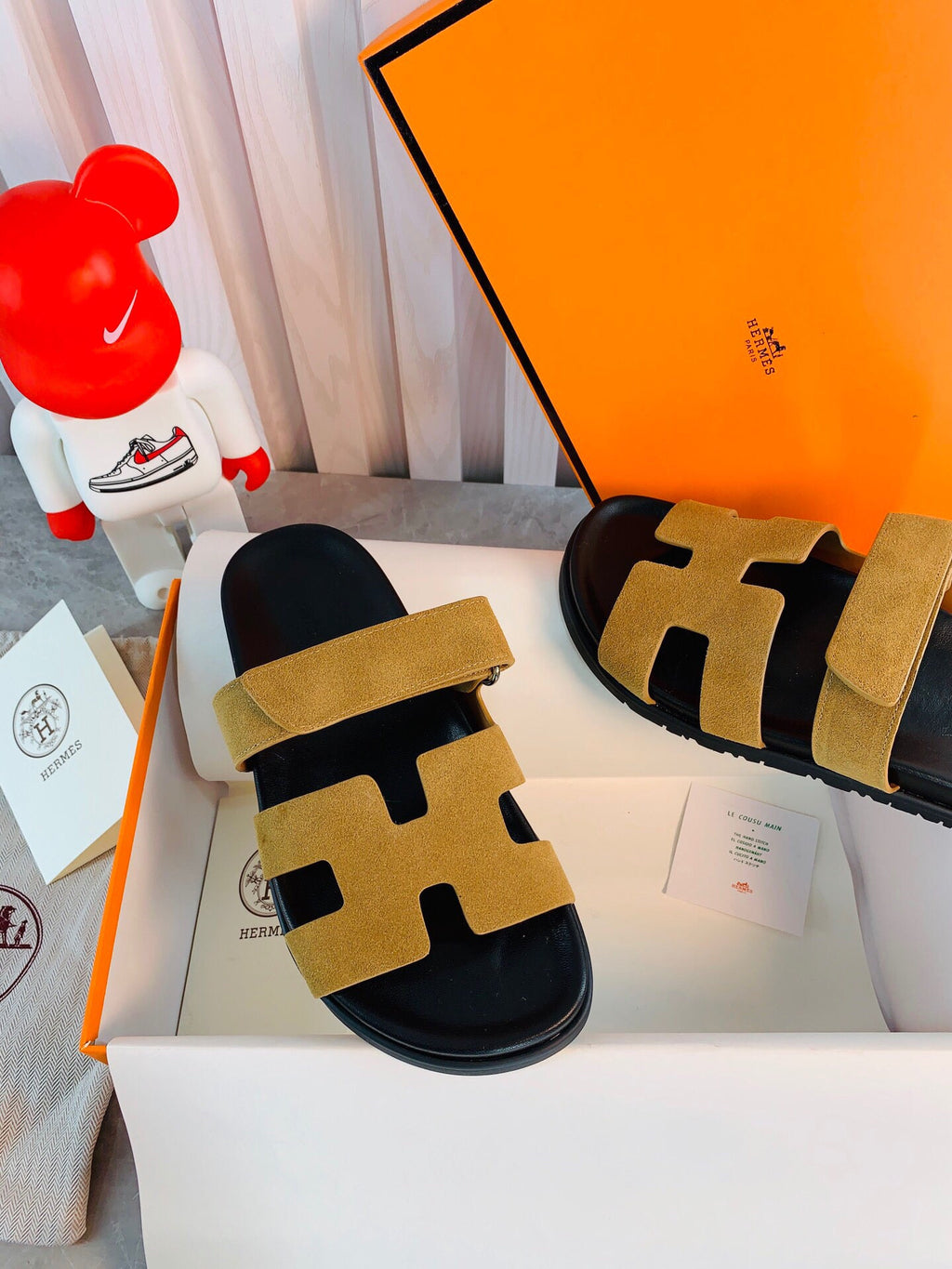 Hermes Women Men Izmir sandal Sheep Skin H222853