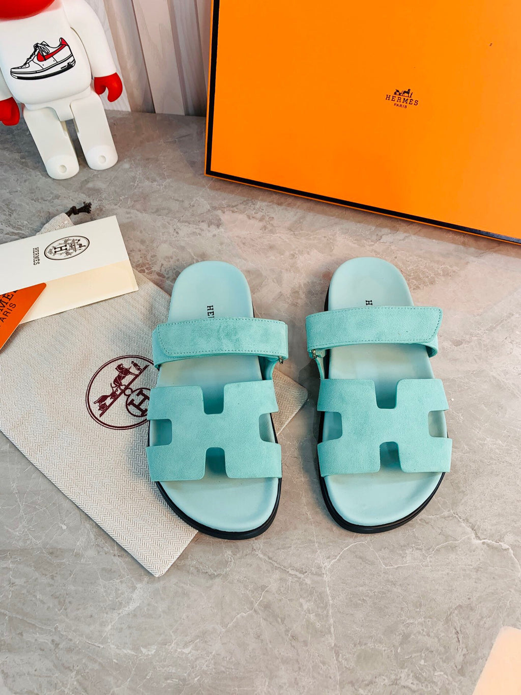 Hermes Women Men Izmir sandal Sheep Skin H222854