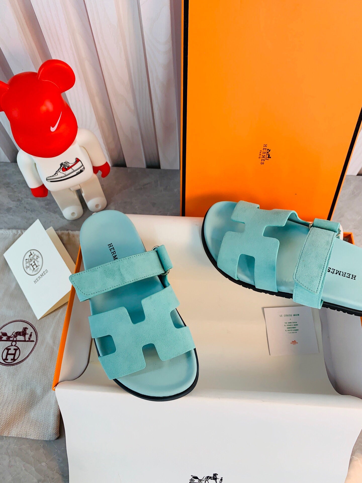 Hermes Women Men Izmir sandal Sheep Skin H222854