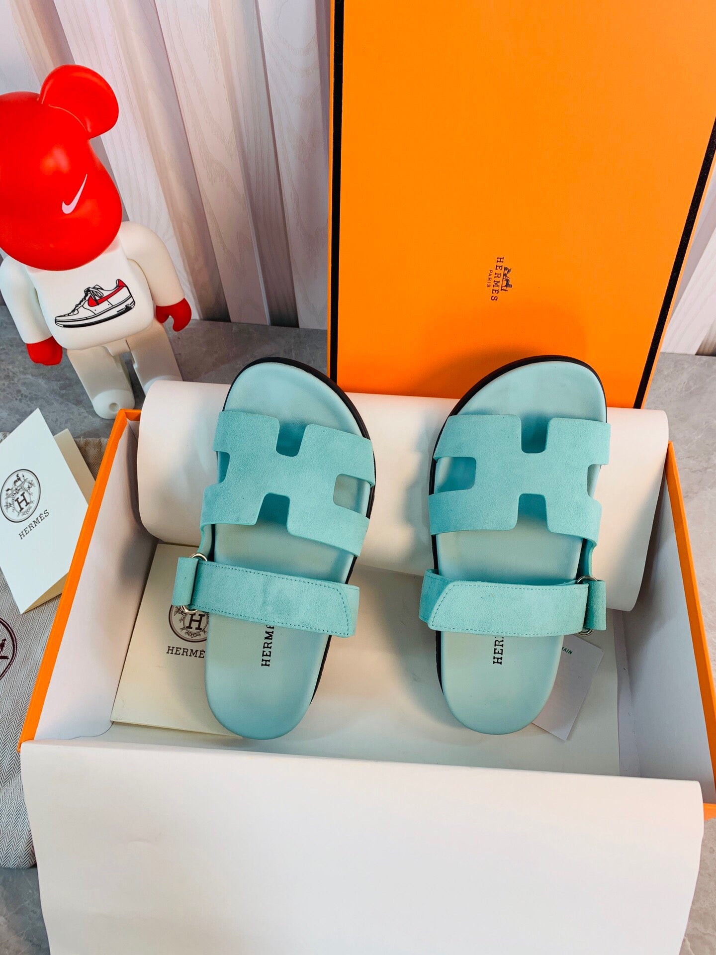 Hermes Women Men Izmir sandal Sheep Skin H222854