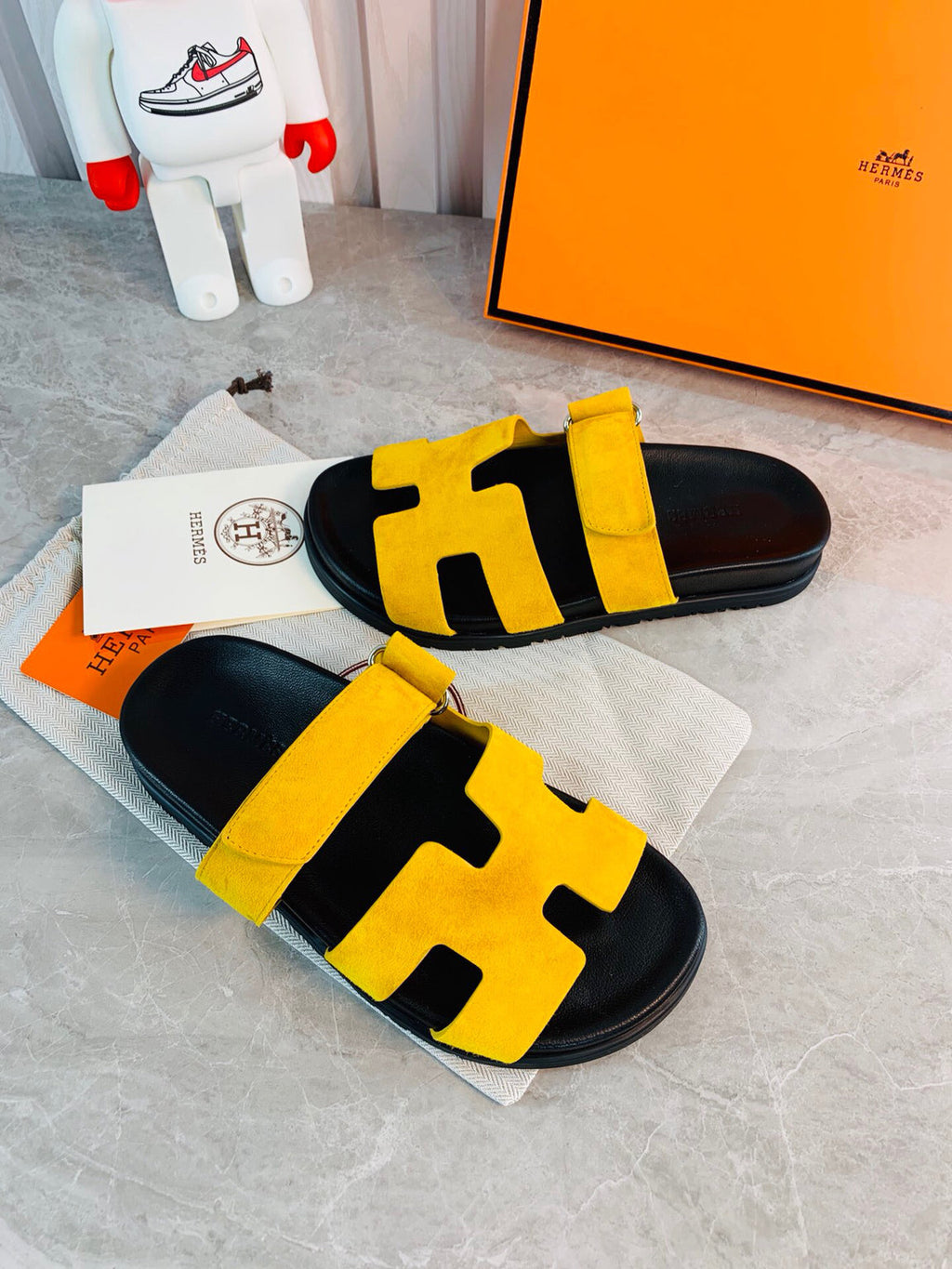 Hermes Women Men Izmir sandal Sheep Skin H222856
