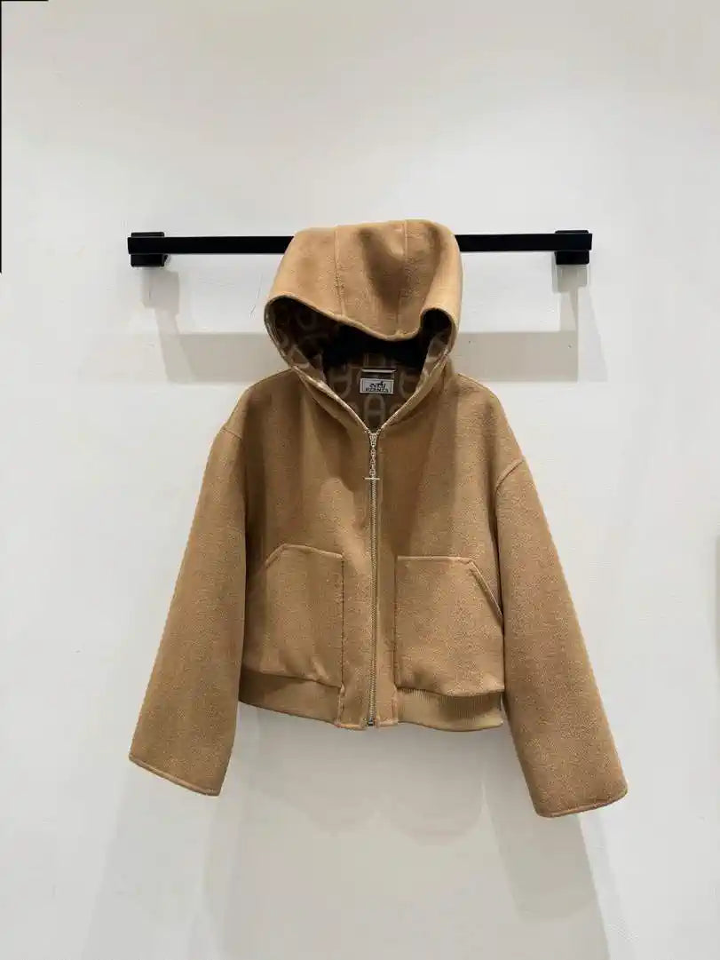 Hermes Women Monogram zipper Cashmere jacket H33364