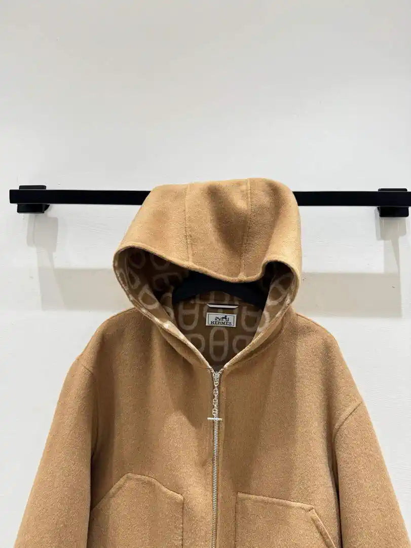 Hermes Women Monogram zipper Cashmere jacket H33364
