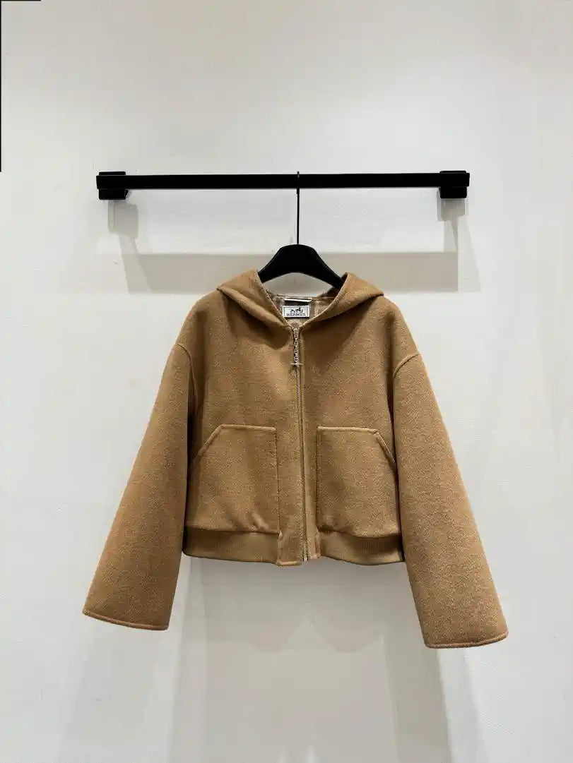 Hermes Women Monogram zipper Cashmere jacket H33364