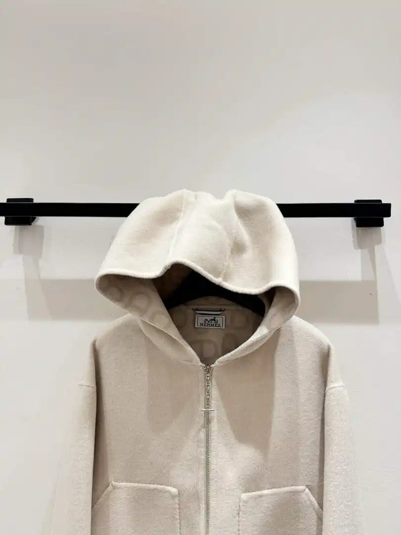 Hermes Women Monogram zipper Cashmere jacket H33365