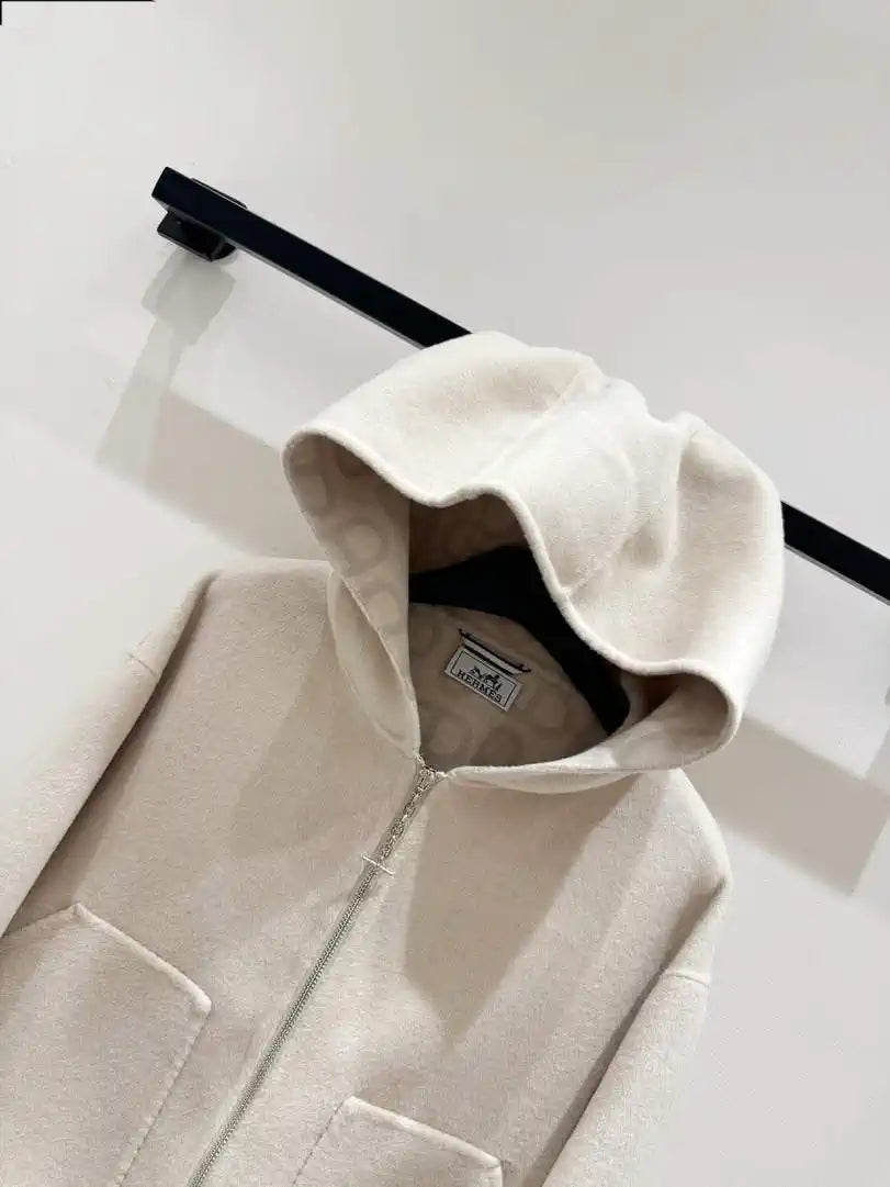 Hermes Women Monogram zipper Cashmere jacket H33365