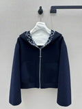Hermes Women Monogram zipper Cashmere jacket H33366