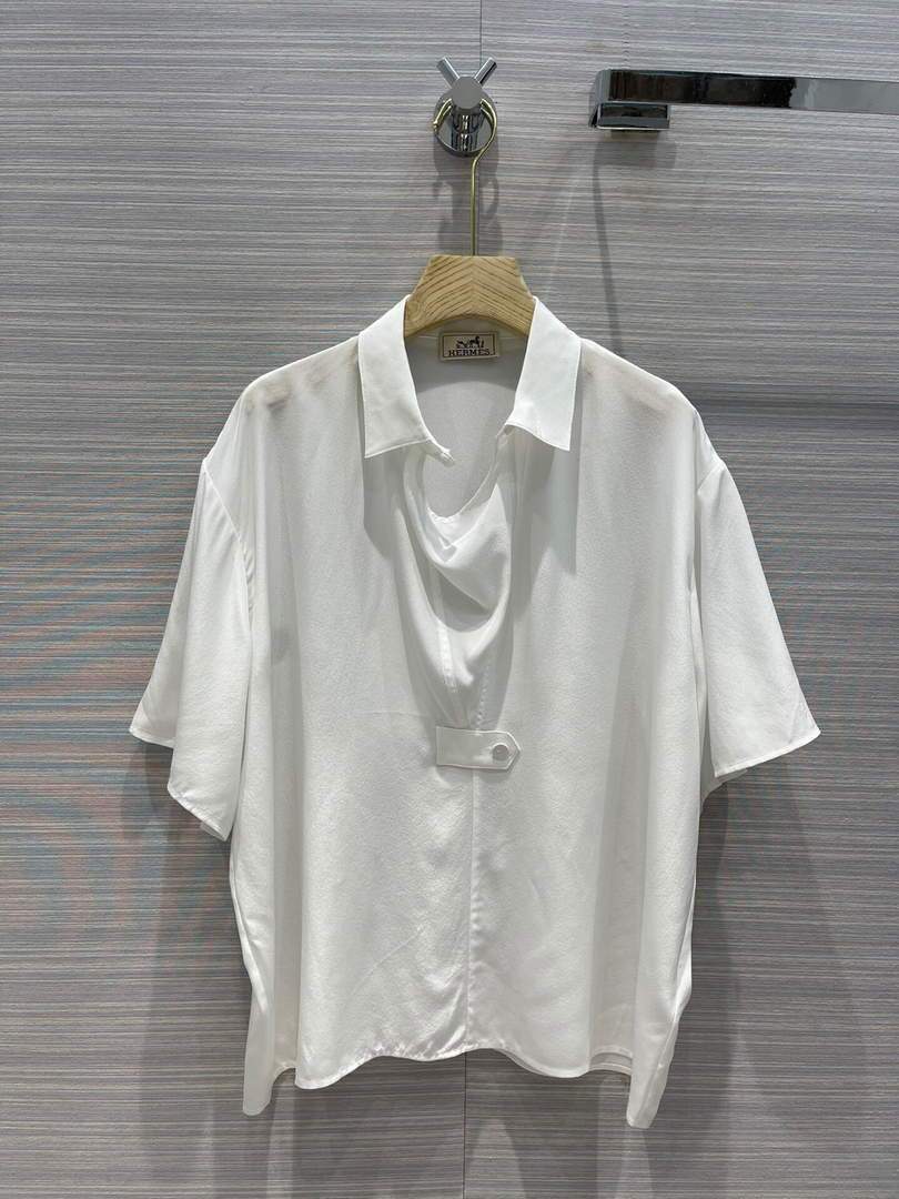 Hermes Women¡¯s Silk Shirts Designer Hermes Clothing White 38086