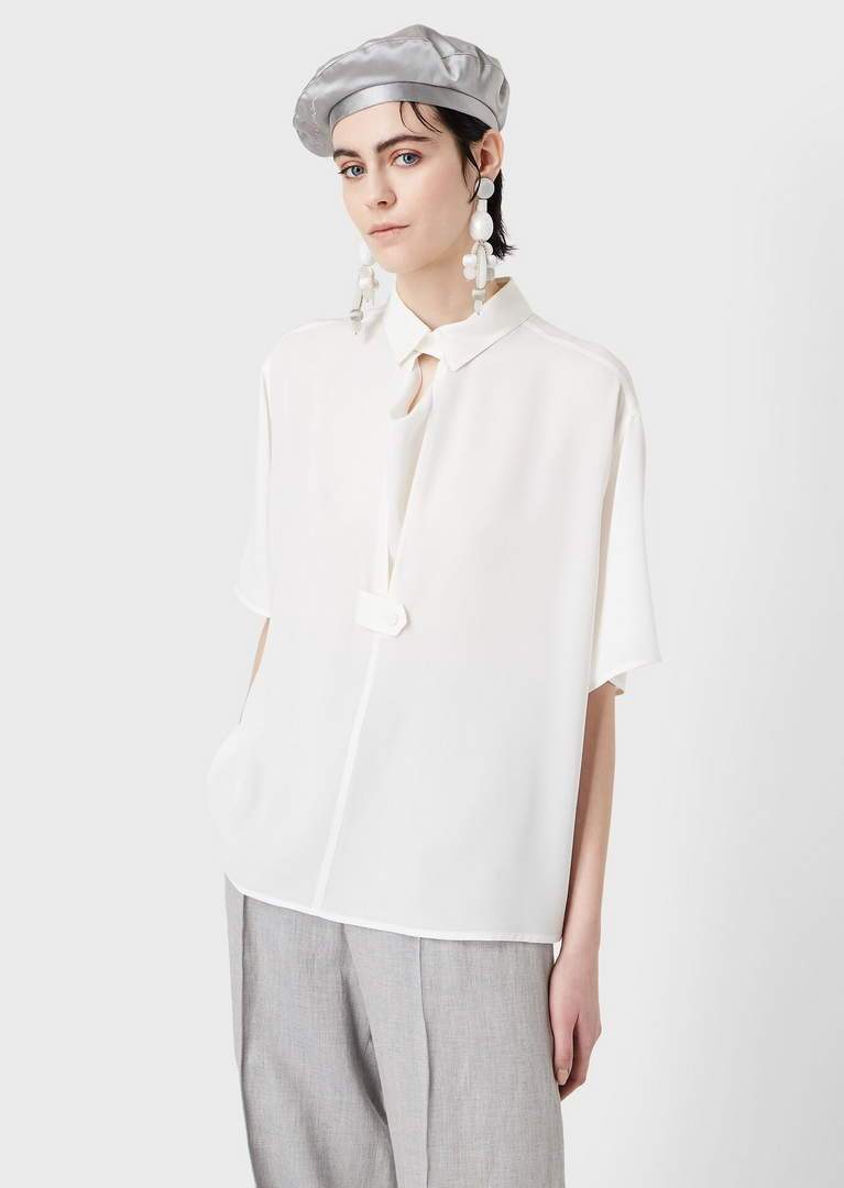 Hermes Women¡¯s Silk Shirts Designer Hermes Clothing White 38086
