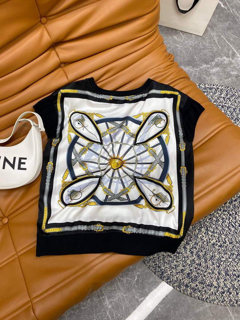 Hermes Women¡¯s Silk Shirts Designer Hermes Clothing Black 38087