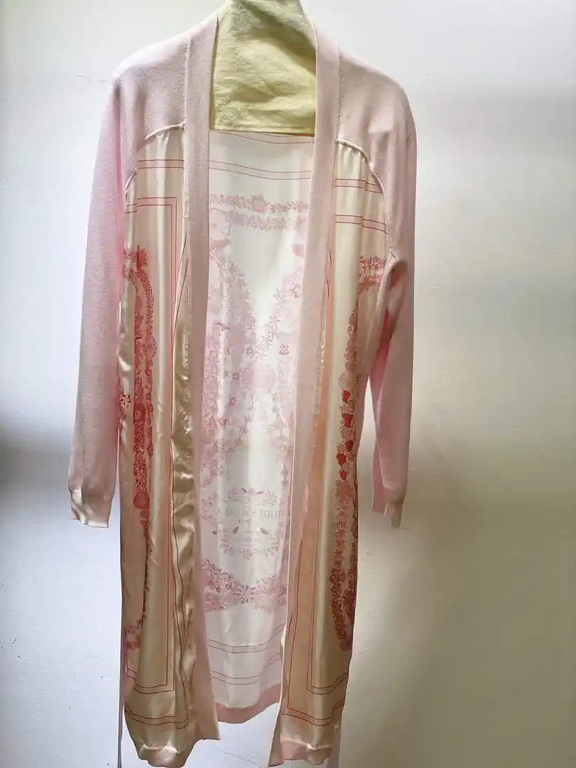 Hermes Women Silk and knit bathrobe dress H33336
