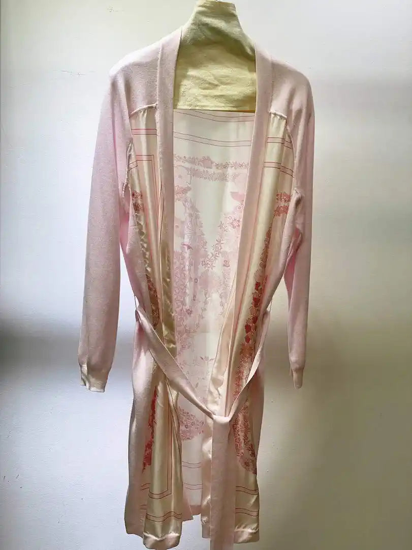 Hermes Women Silk and knit bathrobe dress H33336