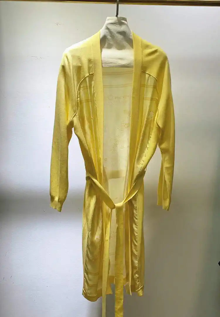 Hermes Women Silk and knit bathrobe dress H33336