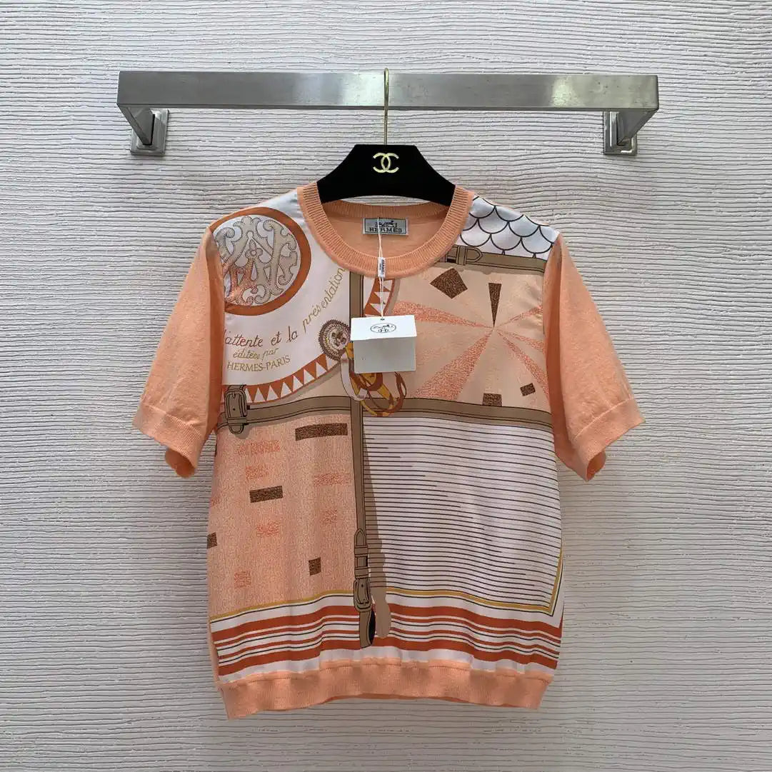 Hermes Women T-shirt Fashion Clothing H77201
