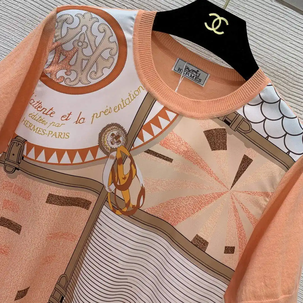 Hermes Women T-shirt Fashion Clothing H77201