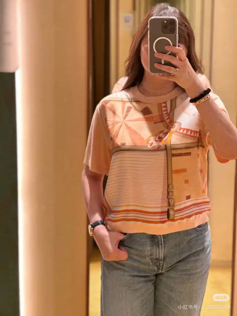 Hermes Women T-shirt Fashion Clothing H77201