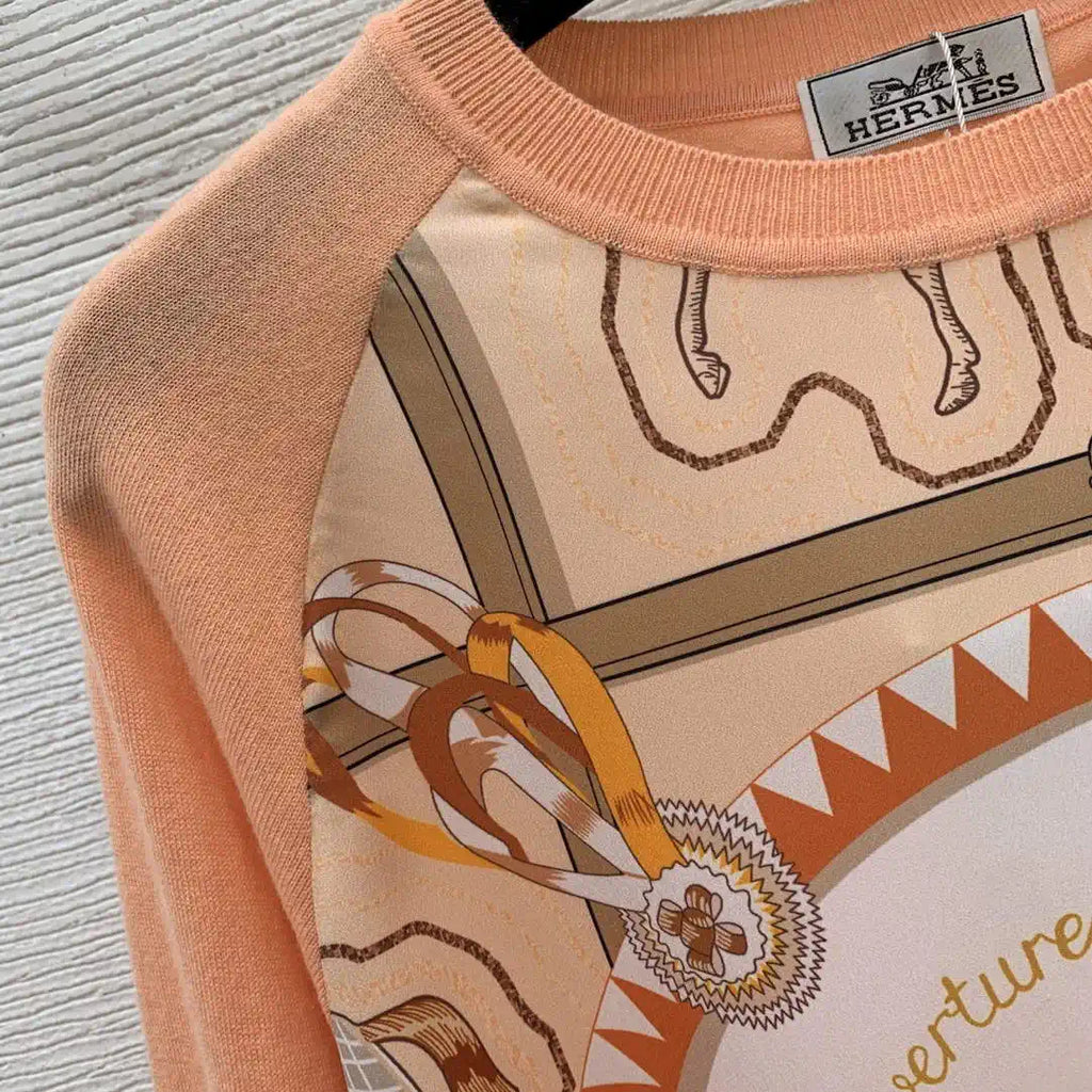 Hermes Women Long T-shirt Fashion Clothing H77202