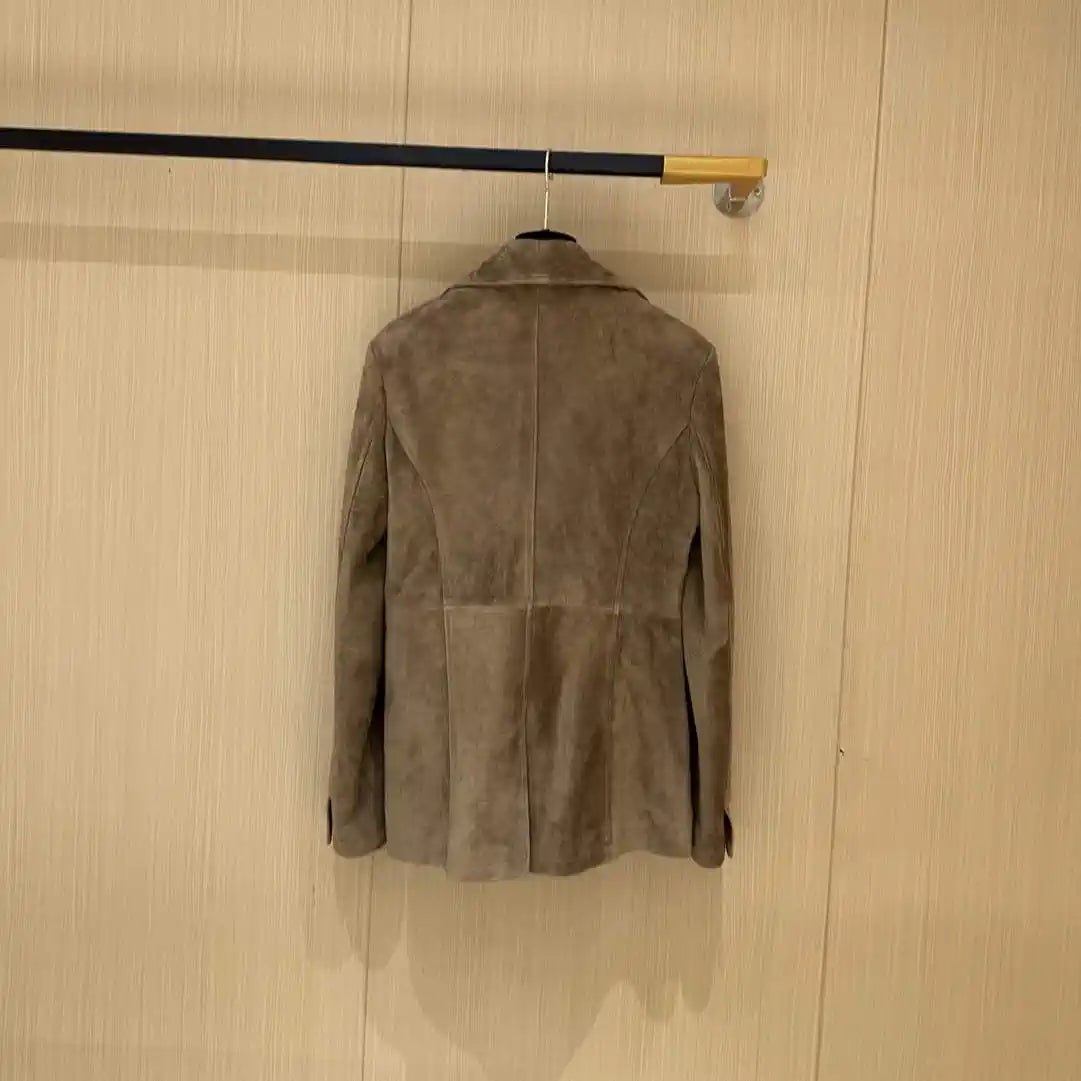 Hermes Women Top-grain suede sheepskin Coat H33384